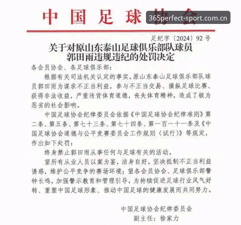 中国足协第三批禁足名单最新动态：17人终身禁赛，48人受罚，完美体育365wm最新版下载用户热议赛事公正性